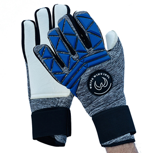 2026 gants de gardien de but de football personnalisés pour le football vert bleu unisexe OEM Logo personnalisé protection des doigts quantité minimale de commande de couleur - Product Image 6