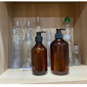 Bouteille en PET ambré de 300ml 500ml pour lavage corporel/bouchon de pompe à shampooing Flip Top Cap Vietnam Fabricant Vietnam Service OEM/ODM - Product Image 1