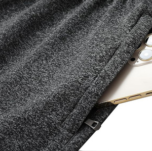 Chándal de ropa informal 80% poliéster 20% polar con cremallera, sudadera y pantalón, ropa de calle en blanco, chándal para hombres - Product Image 5