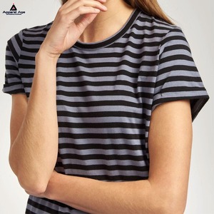 Summer Short Sleeve Striped <b>T</b>-<b>Shirts</b> for <b>Women</b> O-neck Pullover Tops Harajuku Female Casual Loose Tees 2025 Ladies Basic <b>Shirts</b> - Product Image 2