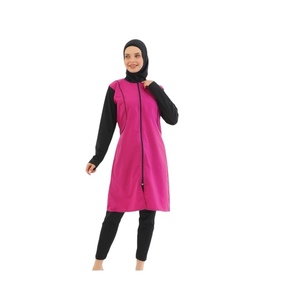 Traje de Baño Modesto de Manga Larga, Secado Rápido y Ecológico para Mujeres Musulmanas, Cobertura Completa, Estilo Deportivo Islámico, Hiyab, Burka - Product Image 3