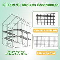 Serres de plain-pied avec la maison verte en plastique extérieure de jardin de couverture durable de PE