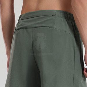 Shorts de sport décontractés pour hommes de qualité supérieure, personnalisables avec votre propre logo, 100% coton, séchage rapide, respirant, taille élastique - Product Image 5