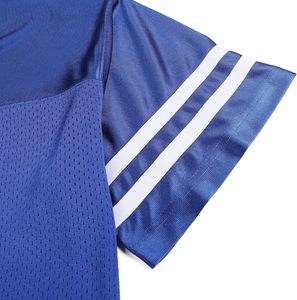 Maillots de football américain personnalisés à manches rayées haut de gamme Streetwear tissu de qualité supérieure broderie personnalisée et matériel sergé - Product Image 3