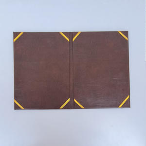 Durable and Stylish <b>Certificate</b> <b>Folder</b> Genuine Leather Diploma Cover Product Stylish Filing Product <b>Certificate</b> Holder - Product Image 2