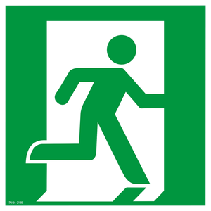 Segnale di Uscita Luminoso di Emergenza Direzione Destra 200x200mm RT-SCHILD-200-14-NL - Product Image 1