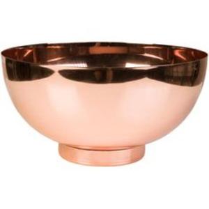 Cuenco de cobre hecho a mano para servir en la cocina tradicional del hogar con elegante acabado antiguo para la exhibición de la Mesa de la cena festiva - Product Image 1