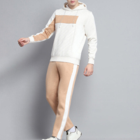 Conjunto Deportivo de Forro Polar para Hombre, Corte Regular, Invierno, Tejido Transpirable y Cómodo, Cintura Elástica, para Entrenamiento y Jogging