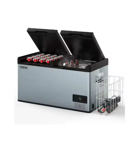 Réfrigérateur portable pour voiture à double zone de 52 litres, de qualité industrielle, 12/24 V CC et 110-240 V CA, pour le camping et les voyages - Product Image 1