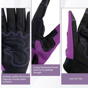 Gants de mécanicien résistants aux perforations, gants de sécurité pour l'utilisation d'outils et la manipulation d'équipements, cuir, néoprène, sans silicone, personnalisables - Product Image 6