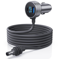 Kabel Pengisi Daya Mobil Mini Layar Digital Tahan Air DC Male Head, Kabel Pengisi Daya Lighter Rokok, PVC Power, Bestseller Lintas Negara