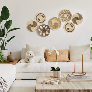 Panier mural en rotin tissé à la main, écologique, imperméable, décoratif, fait main au Vietnam, design moderne, plusieurs tailles - Product Image 3
