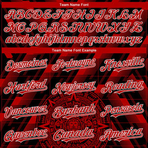 Venta al por mayor logotipo personalizado 3D diseño auténtico adultos béisbol Jersey transpirable humedad absorbe negro rojo ropa deportiva - Product Image 4