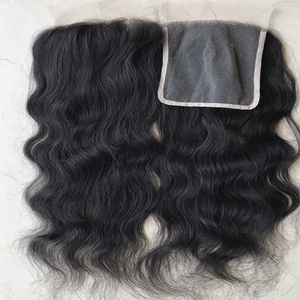 Extensiones de pelo brasileñas con encaje Frontal, pelo natural con cutícula HD, 6x6 nudos blanqueados - Product Image 3