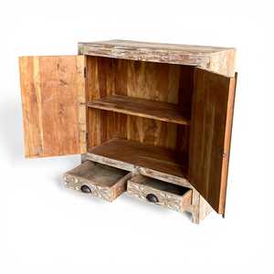 Handmade Carved Wooden Sideboard <b>Rustic</b> and Modern Design Traditional Living Room and Dining Home Furniture - Product Image 3