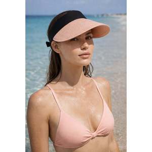 Visière en maille pliable avec velcro, protection solaire en poudre, importée - Tennis - Chapeau de golf HSR2060 - Poudre - Product Image 3