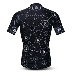 Camiseta de ciclismo ajustada de compresión para hombres y mujeres, camisetas de Ciclismo de carreras de entrenamiento de verano transpirables con estampado sublimado personalizado - Product Image 2