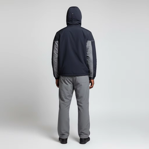 Conjunto de Chaqueta Cortavientos con Cremallera y Pantalones Deportivos Personalizados OEM, Sudadera con Capucha, Conjunto de Pijama, Poliéster/Nailon Sólido Impermeable, Cortavientos de Secado Rápido - Product Image 6