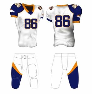 Ensembles de maillots d'université de sublimation respirants d'uniformes de football américain personnalisés Maillots de football américain personnalisés - Product Image 4