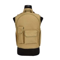 Gilet tactique personnalisé en nylon noir léger, respirant et protecteur, à démontage rapide, pour paintball