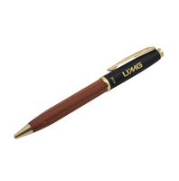Stylos exécutifs avec corps en laiton de 0.5mm de largeur Expérience d'écriture lisse de qualité supérieure Gravure au laser or Encre rechargeable