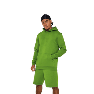 Conjunto de pantalones cortos y sudadera con capucha y logotipo personalizado de chándal de moda para ropa de verano de hombres y mujeres con Impresión digital personalizada - Product Image 2