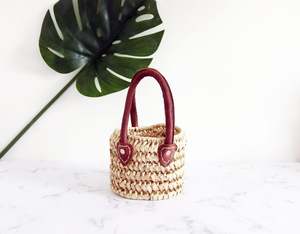 Cesta marroquí tejida, bolso de mano, mochila de ganchillo, bolso de hombro con cordón, mochila informal de playa - Product Image 4