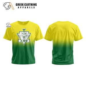 Camisetas de Algodón de Alta Calidad de la Hermandad Chi Eta Phi, con Logotipo Personalizado, Estilo Griego, Verde y Amarillo, Casual, para Mujer, Estilo Gráfico, Talla Grande para Hombre - Product Image 2