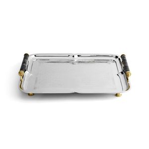 Bandeja de servicio de cobre de forma rectangular de gran calidad bandeja decorativa de mesa de diseño simple para bandeja de mesa de artículos para el hogar - Product Image 3