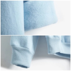 Suéter de Moda para Mujer, Cuello Redondo, Color Sólido, Informal, Fino, de Forro Polar, Manga Larga, Impermeable, Transpirable, Forrado, de Punto, para Invierno - Product Image 4