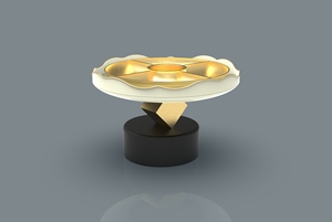 Support à gâteau moderne de luxe en métal écologique personnalisable pour mariage et buffet d'hôtel, présentation et présentation de desserts - Product Image 2