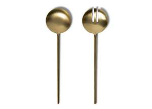 Juego de Cubiertos para Ensalada de Metal Moderno Diseñado para Comedores Sofisticados con Herramientas de Servir Perfectamente Elaboradas - Product Image 6