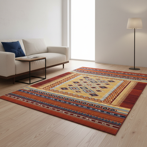 Tapis Erdenet Mongol 100% Laine Eco-Friendly Machine Made Carpet - Mohawk Collection No:4 - Product Image 3