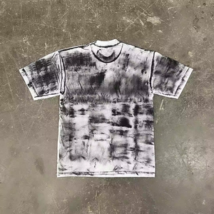 เสื้อยืดฮิปฮอปคอกลมถักลายสำหรับผู้ชายเสื้อยืดครอปบ็อกซี่พิมพ์ลายสำหรับ3D แฟชั่นลำลองออกแบบได้ตามต้องการ - Product Image 4