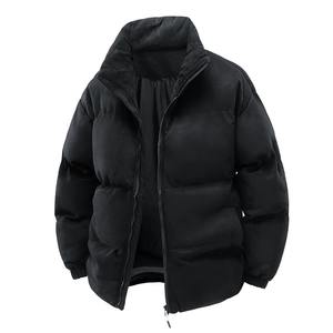 Veste matelassée décontractée pour hommes, manteau parka d'hiver épais avec capuche, col montant, vêtements d'extérieur chauds et légers, haut - Product Image 4