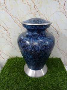 Urnes de crémation de la collection de cendres en aluminium bleu de style américain à bas prix du marché Urne en aluminium de haute qualité - Product Image 5
