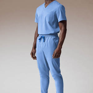 Uniforme Médico de Enfermería de Fábrica, Parte Superior Clásica con Bolsillos Tipo Cargo y Pantalones Deportivos Ajustados, Tallas Grandes, Conjunto de Uniforme de Enfermera Personalizado - Product Image 2