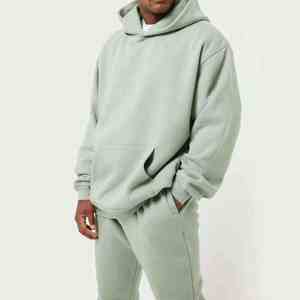 Chándales de Hombre de la Mejor Calidad, 100% Algodón, Ropa Deportiva Personalizada de Felpa, Chándal Liso para Correr, Chándal Holgado - Product Image 6