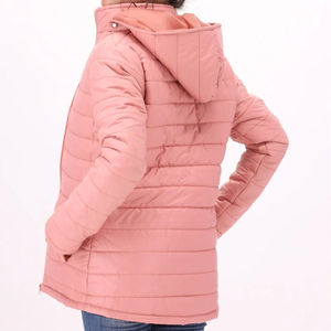Best Quality Women's Quilted Zipper Style Bubble Puffer Jacket <b>Nylon</b>/Cotton Shell Customizable <b>Fabric</b> Polyester Filling - Product Image 5