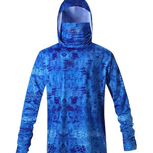 เสื้อฮู้ดแขนยาว UPF UV สำหรับผู้ชาย,เสื้อฮู้ดตกปลาพิมพ์โลโก้แบบกำหนดเองได้หน้ากากคอระบายอากาศสำหรับกิจกรรมกลางแจ้ง - Product Image 1