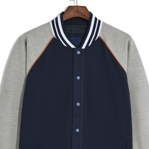 Vente en gros 100% laine marine pour hommes texturé Varsity Jacket respirant hiver Design avec col montant personnalisable - Product Image 2