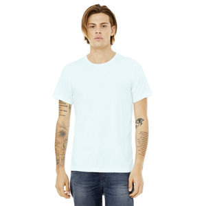 Airlume-Camiseta de manga corta Unisex, Camisa de algodón 50% rayón 25%, con anillo peinado, 40, 25% oz, azul hielo, 3,8 poliéster - Product Image 1