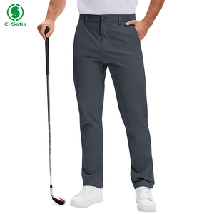 <span class=keywords><strong>Pantaloni</strong></span> da Golf ABC Slim Fit da <span class=keywords><strong>Uomo</strong></span>, Stile Business Leggero, Gamba Dritta <span class=keywords><strong>con</strong></span> <span class=keywords><strong>Tasche</strong></span> <span class=keywords><strong>Laterali</strong></span> Nascoste, Vita Media, Taglia 4XL - Product Image 4