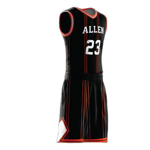 Uniforme de basket-ball pour hommes léger et respirant de haute qualité 100% conception personnalisée imprimé vêtements de sport de joueur d'équipe - Product Image 6