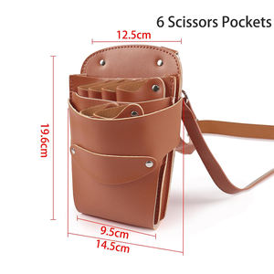กรรไกรตัดผมกระเป๋าสําหรับกระเป๋าตัดผมร้านทําผมหนังตัดผมกรรไกรกระเป๋า 1 PC กรรไกรหนังกรณี Salon กระเป๋า - Product Image 4