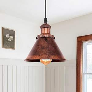 Vintage Copper Pendant <b>Lamp</b> For Classic Interior Decor Creating Old World Charm With <b>Antique</b> Inspired Metal Finish - Product Image 5