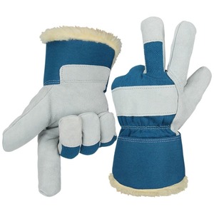 Gants de protection de travail professionnels Style canadien Gant de gréement Double paume Jardinage Construction Cuir Sécurité - Product Image 2