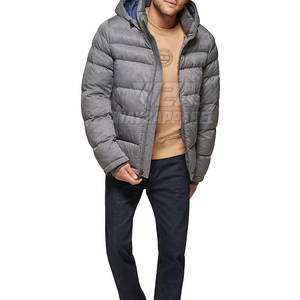 Chaqueta acolchada de invierno para hombre con logotipo personalizado, chaqueta informal con estampado acolchado, chaqueta de invierno acolchada de alta calidad a la venta - Product Image 2
