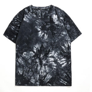 Venta al por mayor personalizado peso pesado 250gsm caída del hombro en blanco de gran tamaño tie Dye-Camiseta - Product Image 1