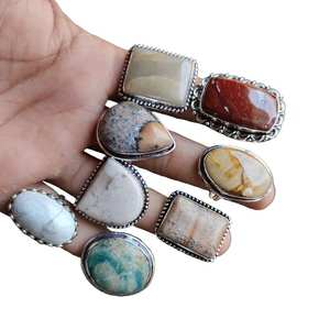 925 Sterling Silver Plaqué Mookaite Jaspe Forme Baho Designer Lunette Réglage À La Main En Gros Mode En Vrac Lot Fabrication - Product Image 6